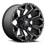 Fuel Assault D546 20x10 wheel in Matte Black Milled - studio view