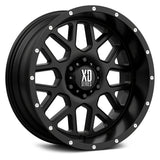 XD Series XD820 Grenade wheel in Satin Black - front face view